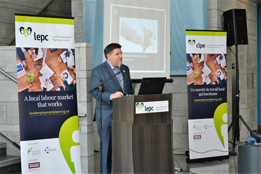Brock Dickinson provides insight into a changing economy during Local Employment Planning Council pilot project launch