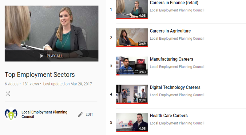 Employment videos